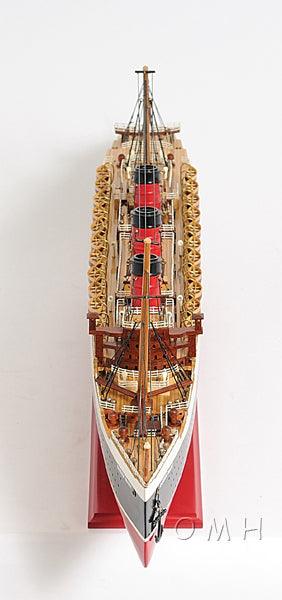 Handcrafted Queen Mary FULLY ASSEMBLED MODEL Ship - Medieval Replicas