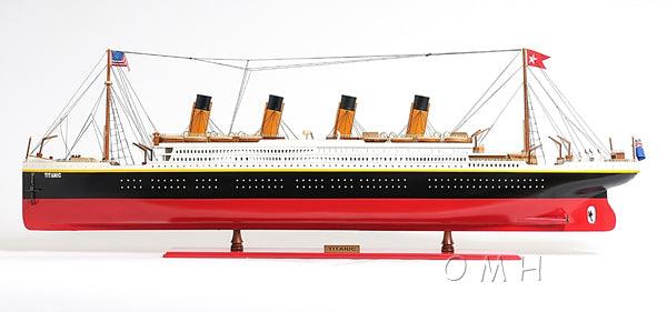 Handcrafted TITANIC PAINTED XL Ship Model 56" Long - Medieval Replicas