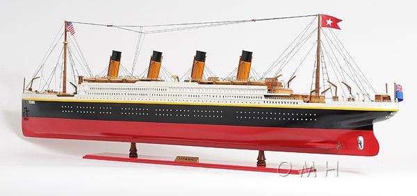 Handcrafted TITANIC PAINTED XL Ship Model 56" Long - Medieval Replicas