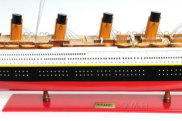 Handcrafted TITANIC PAINTED XL Ship Model 56" Long - Medieval Replicas