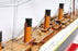 Handcrafted TITANIC PAINTED XL Ship Model 56" Long - Medieval Replicas