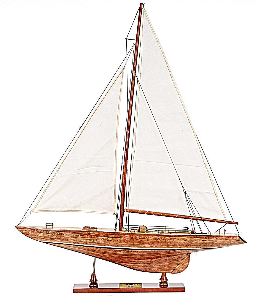 Columbia Wooden Yacht Model 24" Long - Medieval Replicas