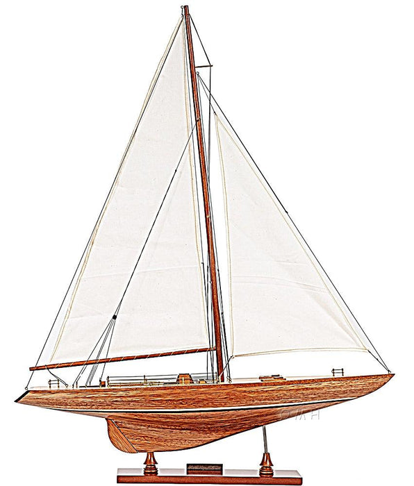 Columbia Wooden Yacht Model 24" Long - Medieval Replicas