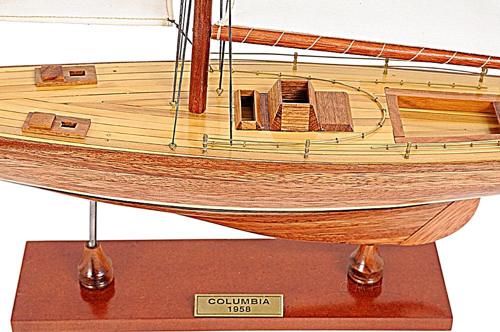 Columbia Wooden Yacht Model 24" Long - Medieval Replicas