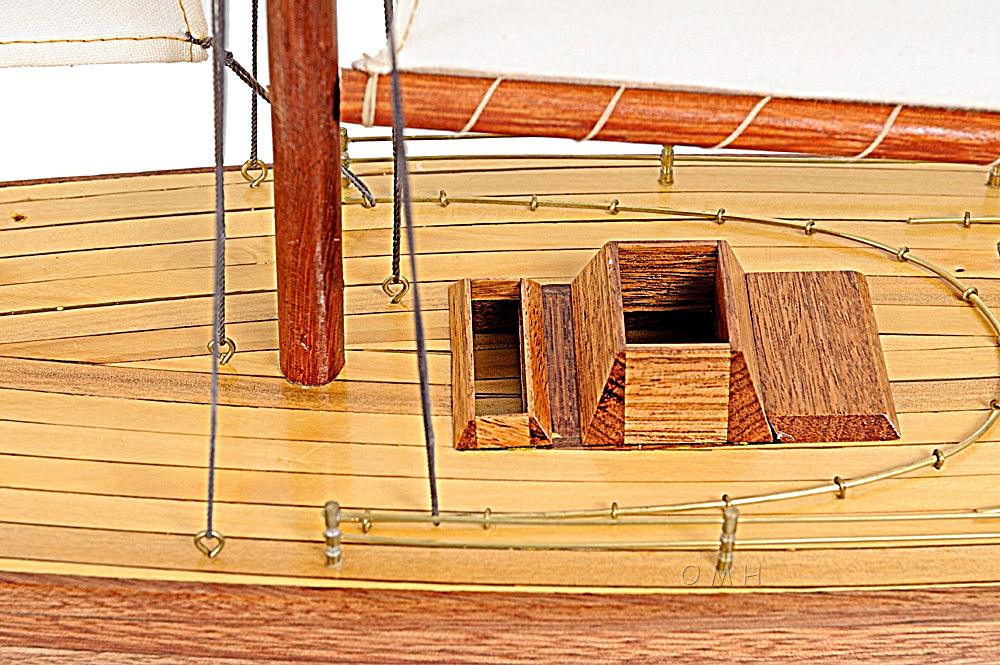 Columbia Wooden Yacht Model 24" Long - Medieval Replicas