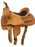 16" Roper Style Saddle Tan Rough Out With Leather Inlay Seat. Horse Saddle - Medieval Replicas