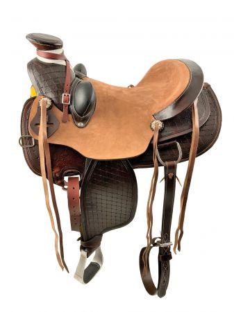 16", 17" Wade Style Economy Roping Horse Saddle Set - Medieval Replicas