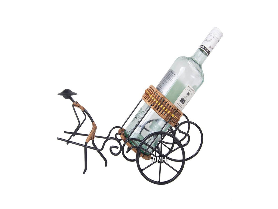 Asian Style Rickshaw Puller Wine Holder - Medieval Replicas