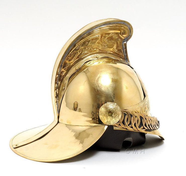 Brass Merriweather Fireman Rescue Helmet Home Decoration NEW - Medieval Replicas