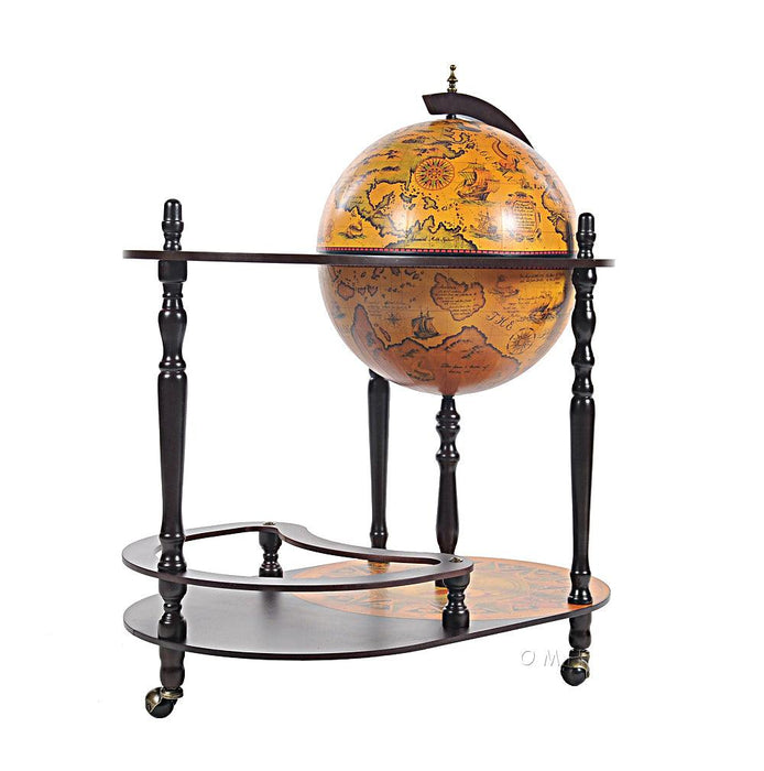 Globe drink trolley16.5 inches - Red - Medieval Replicas