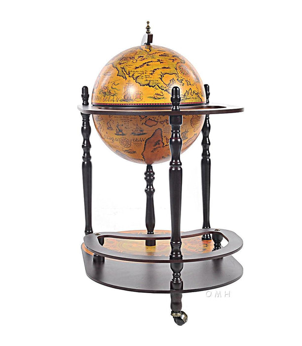 Globe drink trolley16.5 inches - Red - Medieval Replicas