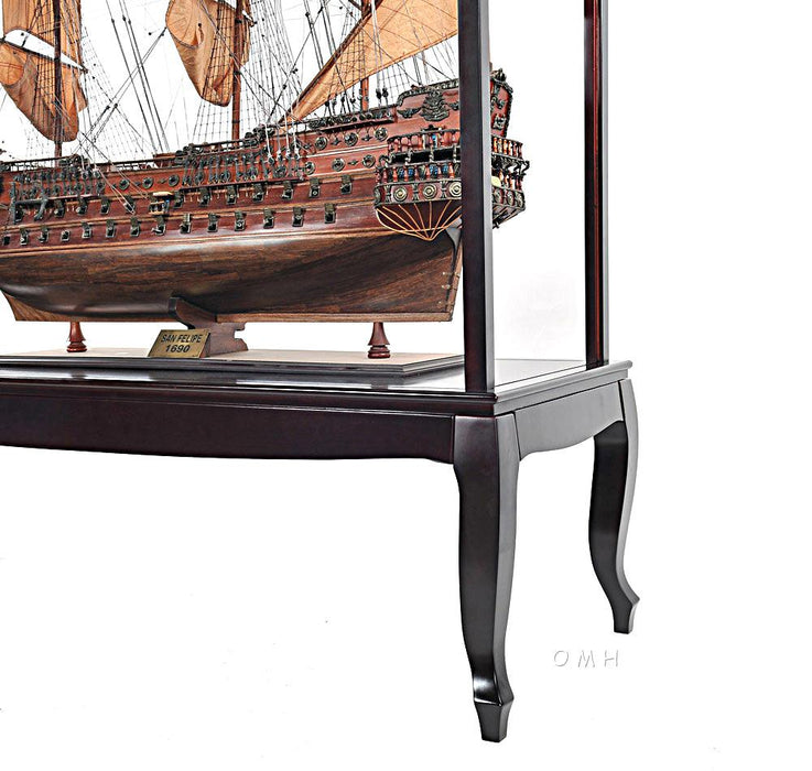 Display Case for Extra Large Ship Models (NO Glass)  Home Decor - Medieval Replicas