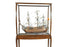 Floor Display Case- Classic Light Brown Ship Model Home Decoration - Medieval Replicas