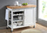 DENVER WHITE MODERN KITCHEN CART - Medieval Replicas