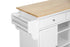 MERYLAND WHITE MODERN KITCHEN ISLAND CART - Medieval Replicas