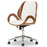 WATSON  WHITE AND WALNUT OFFICE CHAIR - Medieval Replicas