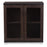 ZENTRA MODERN DARK BROWN SIDEBOARD STORAGE CABINET WITH GLASS DOORS - Medieval Replicas