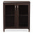 SINTRA MODERN DARK BROWN SIDEBOARD STORAGE CABINET WITH GLASS DOORS - Medieval Replicas