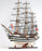 AMERIGO VESPUCCI PAINTED Ship Model - Medieval Replicas