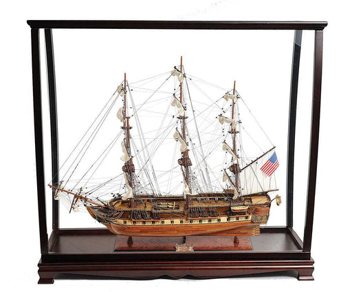 Handcrafted  USS Constitution Large Model Ship With Display Case Home Decor - Medieval Replicas