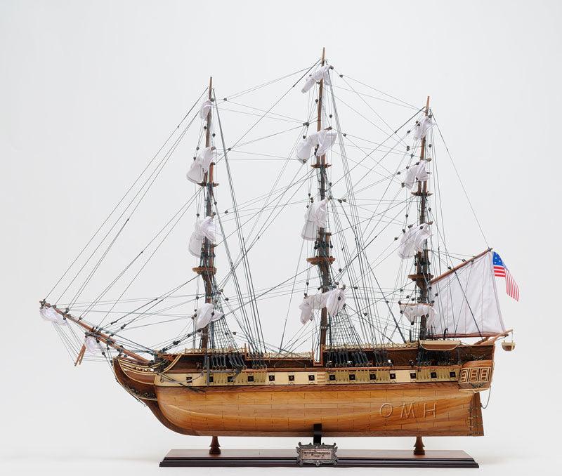 Handcrafted  USS Constitution Large Model Ship With Display Case Home Decor - Medieval Replicas