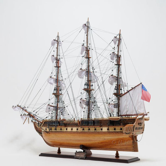 Handcrafted USS Constitution Large Ship Model With Floor Display Case - Medieval Replicas