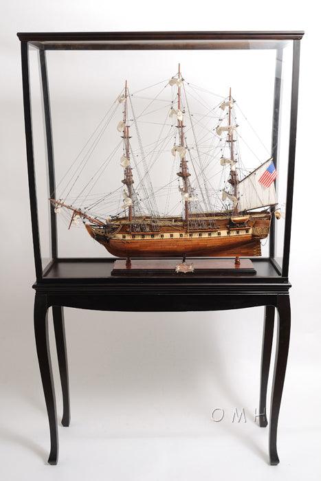 Handcrafted USS Constitution Large Ship Model With Floor Display Case - Medieval Replicas