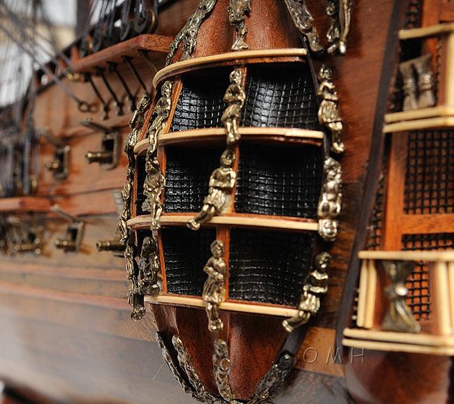 Handcrafted HMS Fairfax Ship Model - Medieval Replicas