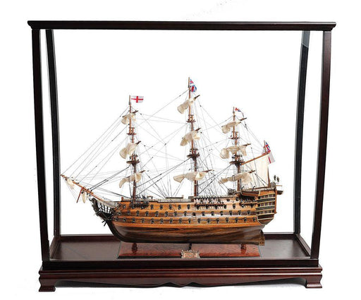 Handcrafted HMS Victory Model Ship With Ship Display Case - Medieval Replicas