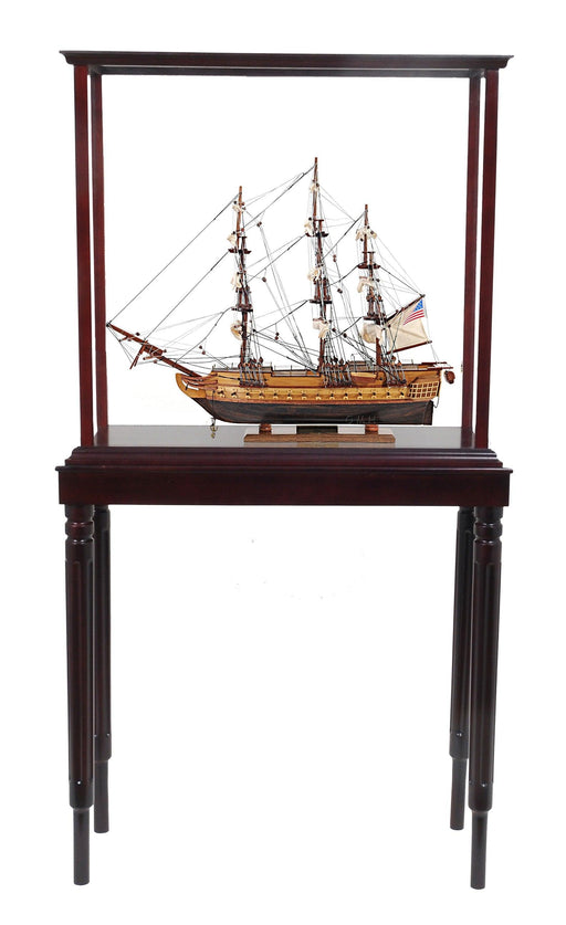 Handcrafted USS Constitution Small Model Ship With Display Case - Medieval Replicas