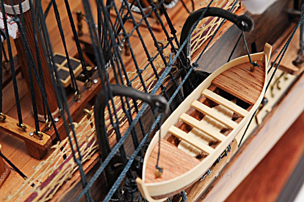 Handcrafted USS Constitution Mid size Model Ship With Display Case  Front Open - Medieval Replicas