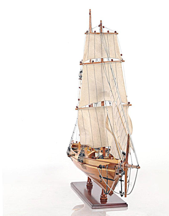 BOAT HARVEY HANDMADE WOODEN  SAIL BOAT MODEL 35" SAIL - Medieval Replicas