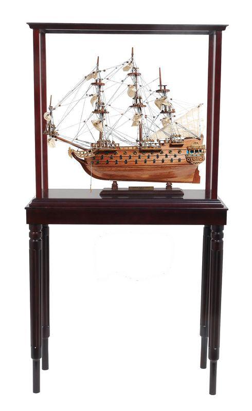 Handcrafted San Felipe Ship Small with Display Case Home Decor - Medieval Replicas