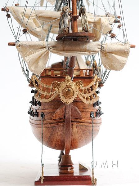 Handcrafted San Felipe Ship Small with Display Case Home Decor - Medieval Replicas