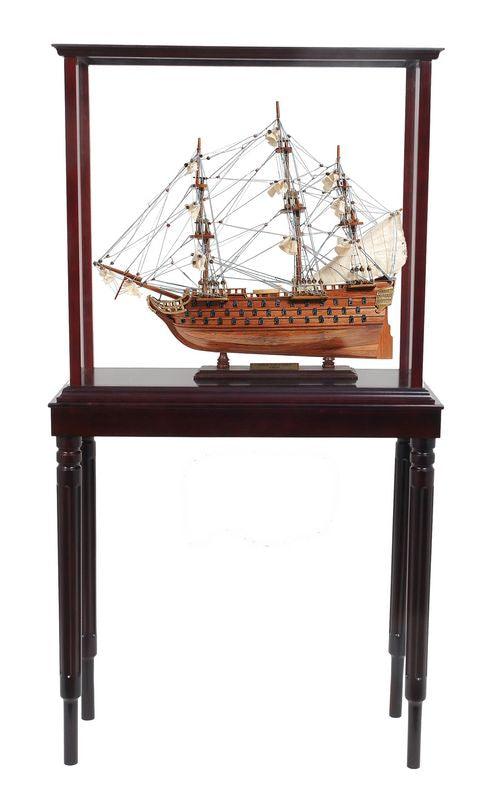 Handcrafted HMS Victory Small Model Ship With Display Case - Medieval Replicas