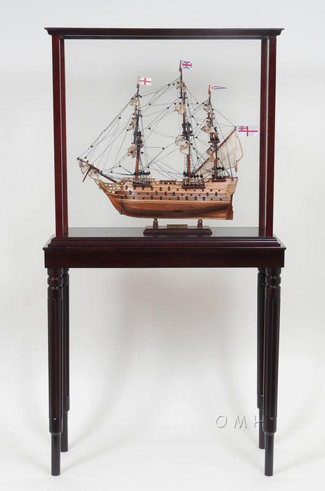 Handcrafted HMS Victory Small Model Ship With Display Case - Medieval Replicas