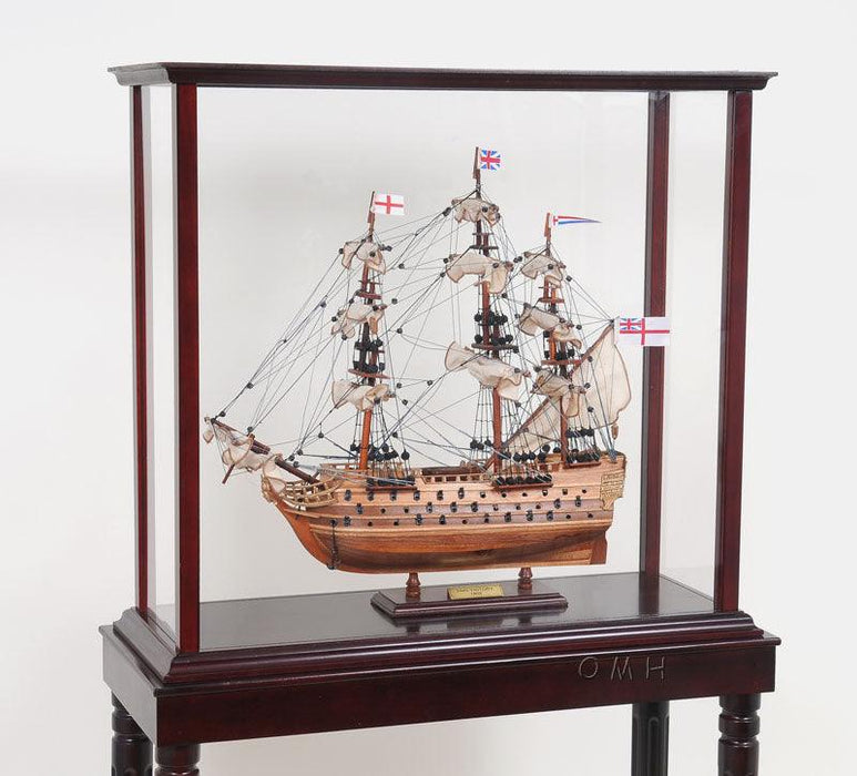 Handcrafted HMS Victory Small Model Ship With Display Case - Medieval Replicas