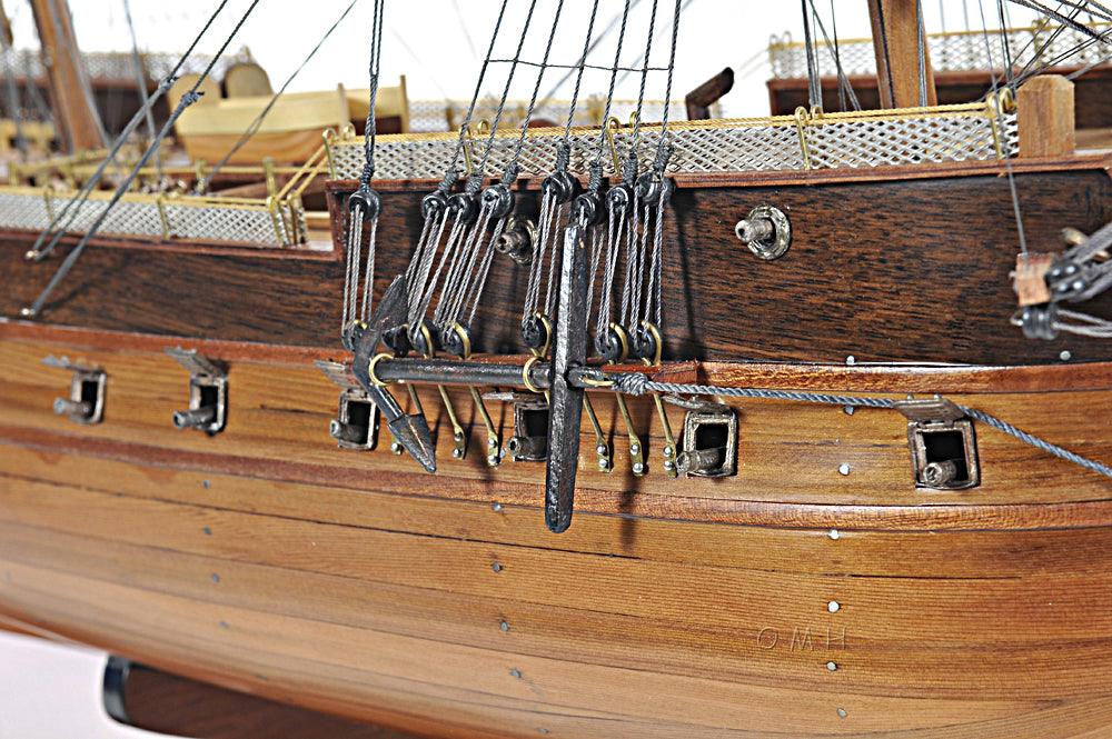 Handcrafted  HMS Surprise  Large Model Ship With Floor Display Case - Medieval Replicas