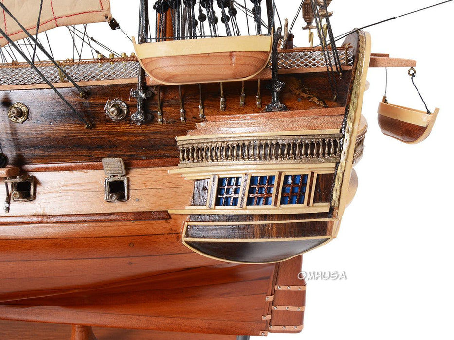 H.M.S SURPRISE Wooden Handcrafted Model Ship 37" - Medieval Replicas