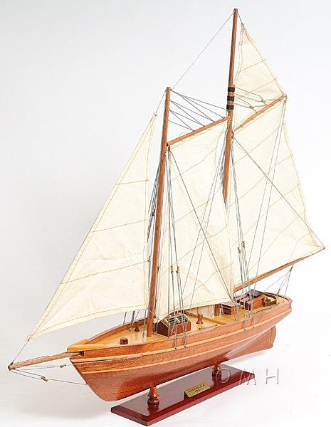 America Yacht Handcrafted Wooden Model 33" Long - Medieval Replicas