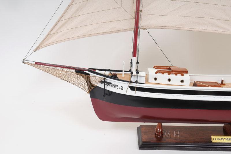 La Gaspésienne Painted Ship Model - Medieval Replicas