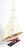 ENDEAVOUR Yacht Painted Wooden Model 24" - Medieval Replicas