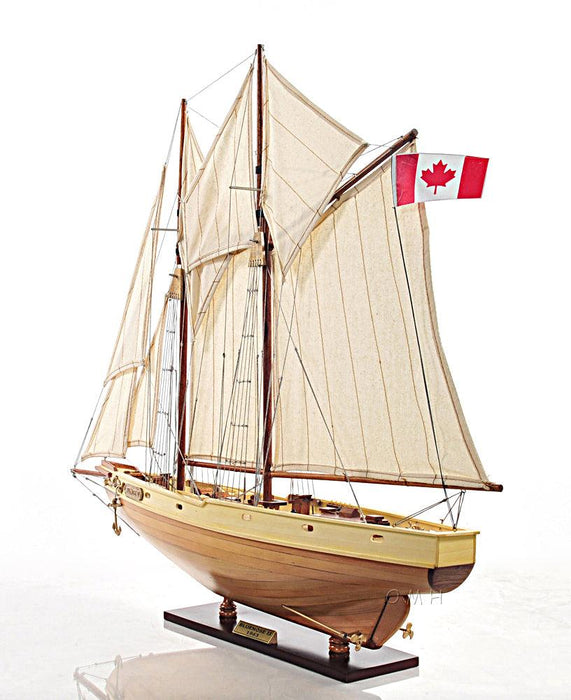 Bluenose II Fully Assembled Handcrated Wooden Boat Model 29" Long - Medieval Replicas