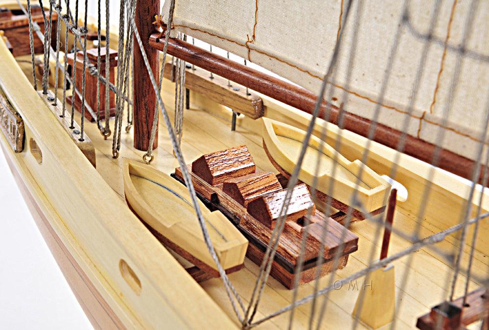 Bluenose II Fully Assembled Handcrated Wooden Boat Model 29" Long - Medieval Replicas