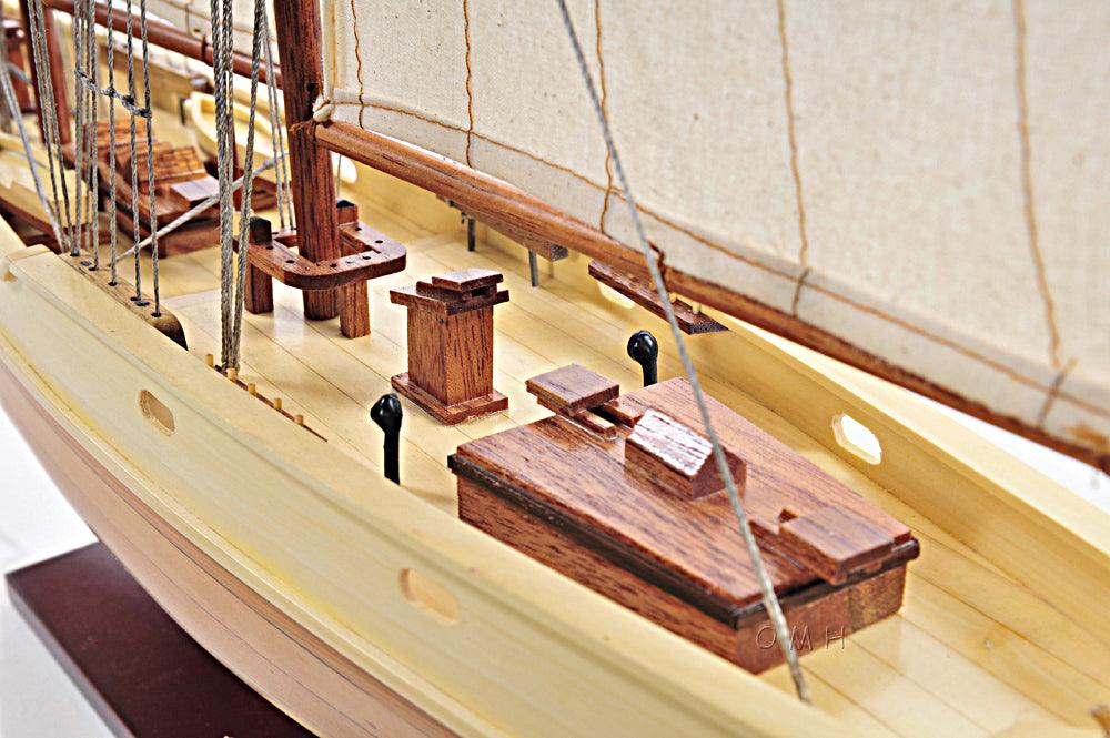 Bluenose II Fully Assembled Handcrated Wooden Boat Model 29" Long - Medieval Replicas