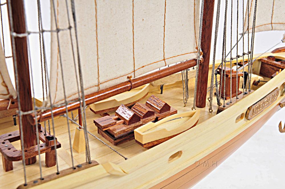 Bluenose II Fully Assembled Handcrated Wooden Boat Model 29" Long - Medieval Replicas