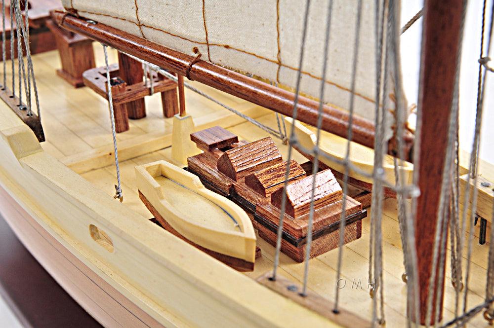 Bluenose II Fully Assembled Handcrated Wooden Boat Model 29" Long - Medieval Replicas