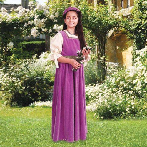 Renaissance Maiden Girls Overdress with Circlet Crown - Medieval Replicas