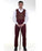 Steampunk Pants for Men Canvas Classic Pants-Maroon Men's Costume - Medieval Replicas