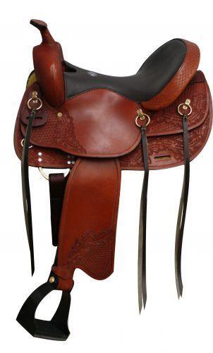 16'',17'' Double T  Trail Style Saddle - Medieval Replicas